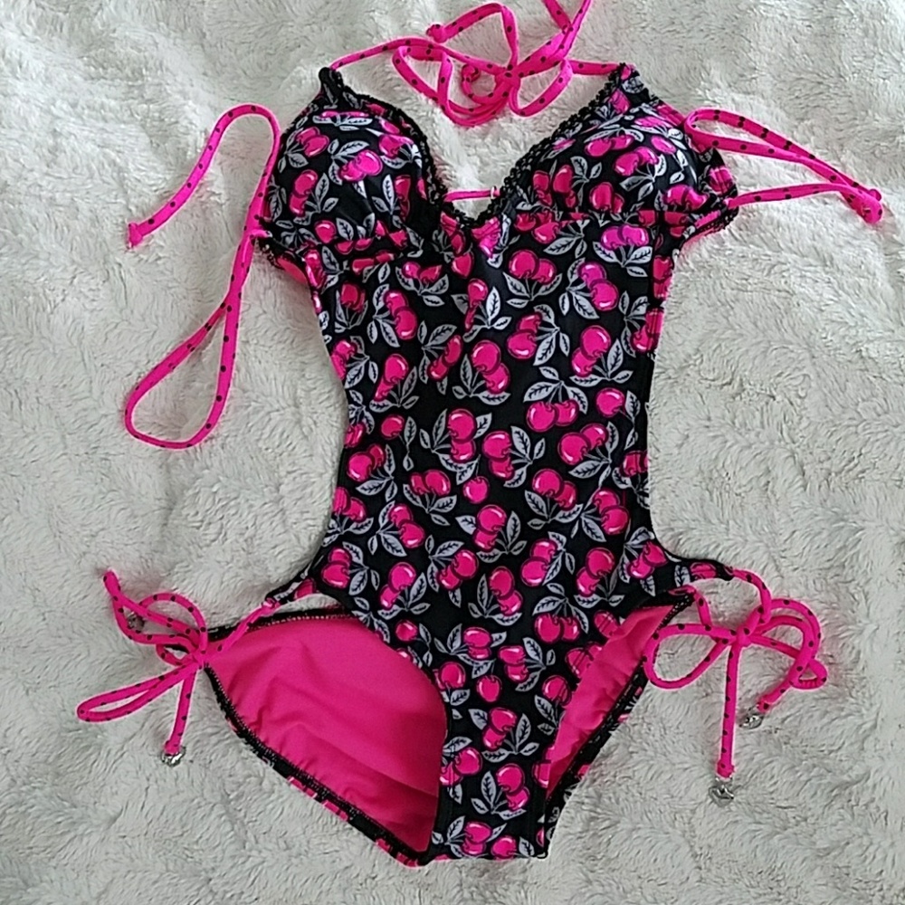 Adorable cherry bathing suit