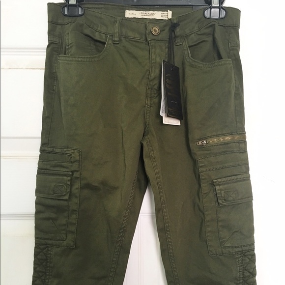 11 off Zara Pants Zara green cargo pans size 4 from Beautysbeholder