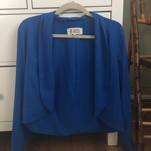 BB Dakota Cobalt Blue Draped Blazer
