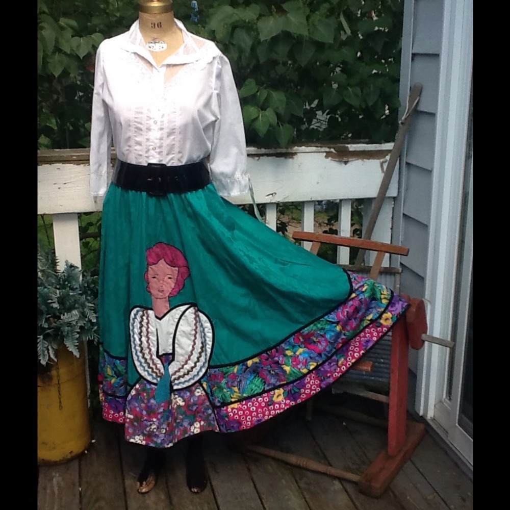 OOAK VTG Ethnic Skirt...