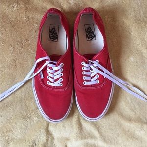 vans authentics red