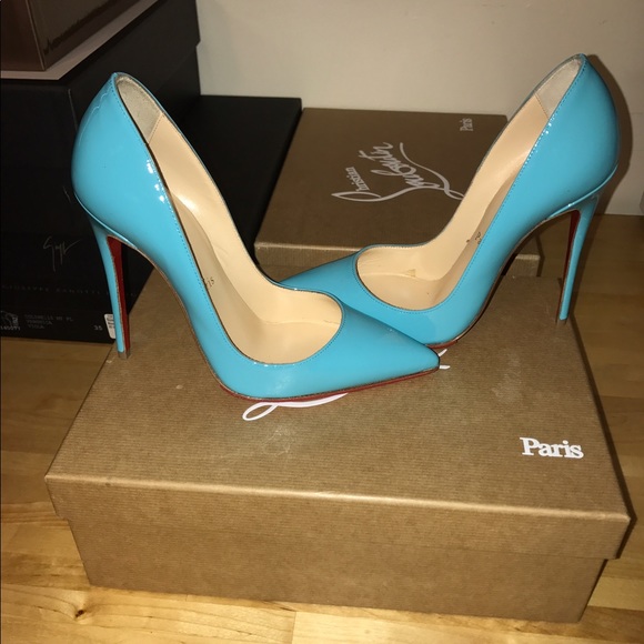 Christian Louboutin  blue 120 so Kate - Picture 2 of 5