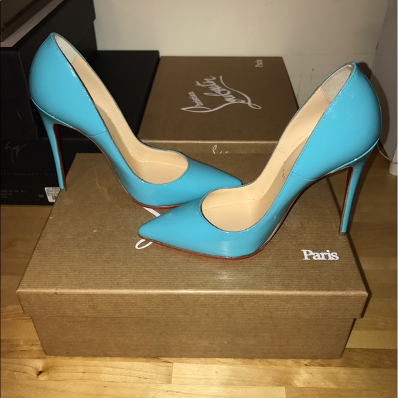 Christian Louboutin  blue 120 so Kate - Picture 3 of 5