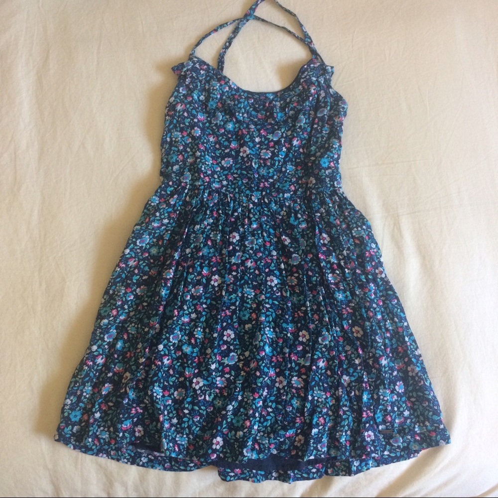 A&F Blue Floral Dress