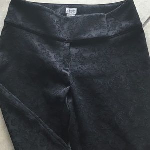 Cache Black textured Pants