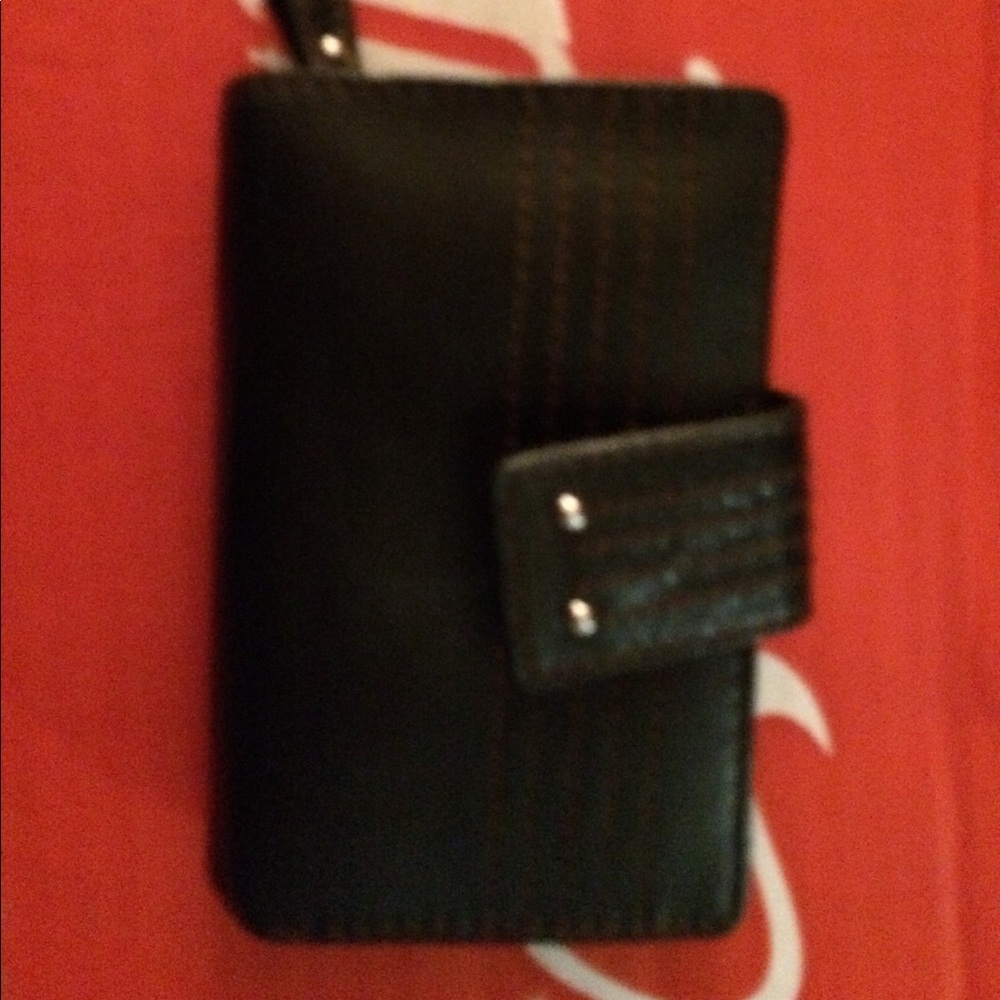 Little black leather wallet