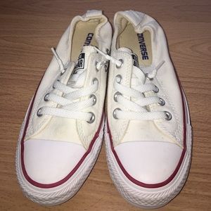 Like new white converse size 6