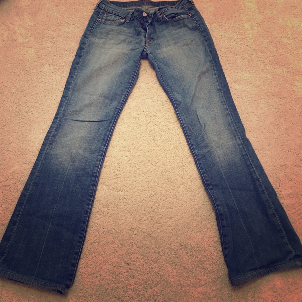 7 for All Mankind boot cut jeans size 31