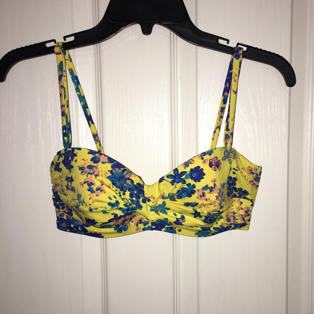 Yellow floral bikini set H&M