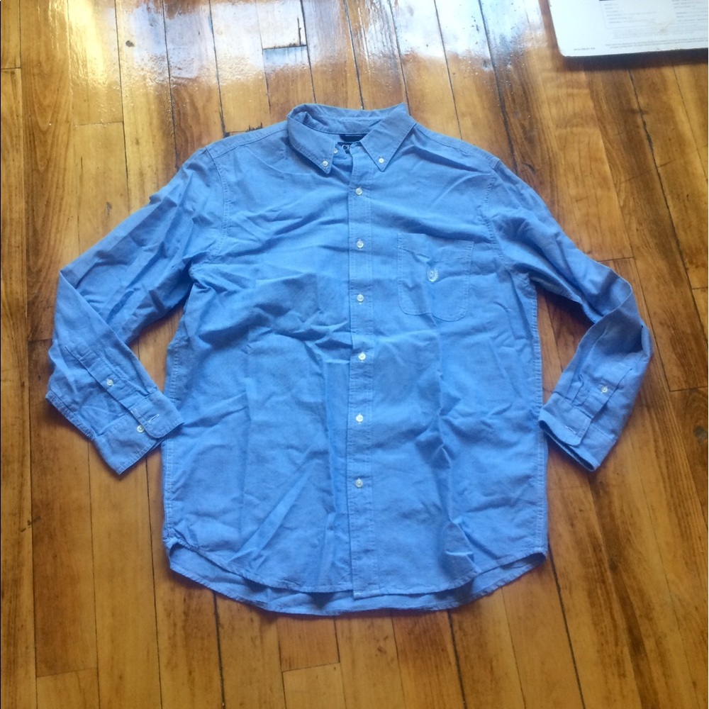 Blue Large Chaps men's button down