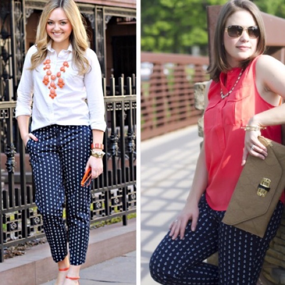 J. Crew Pants - J Crew City Fit Anchor Skimmers