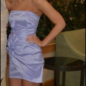 Strapless homecoming dress