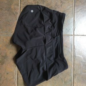 Black lululemon speed shorts
