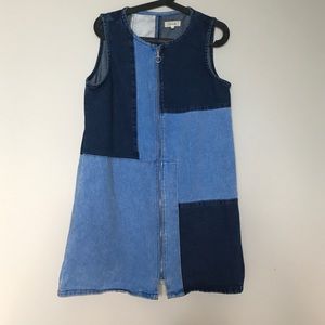 River Island Zip Up Denim Dress