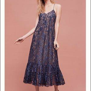 Blue Lace Maxi Dress