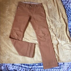vans pants, light brown