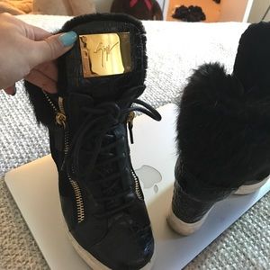 Guiesspe Zanotti fur sneakers