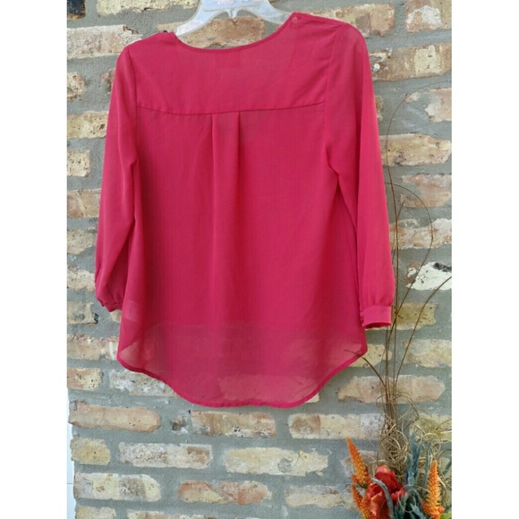 🐘 High Low Pink Blouse - Pins & Needles - Picture 4 of 4