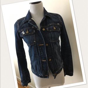 NWOT Gap 1969 Denim Jacket with Destructed Accents