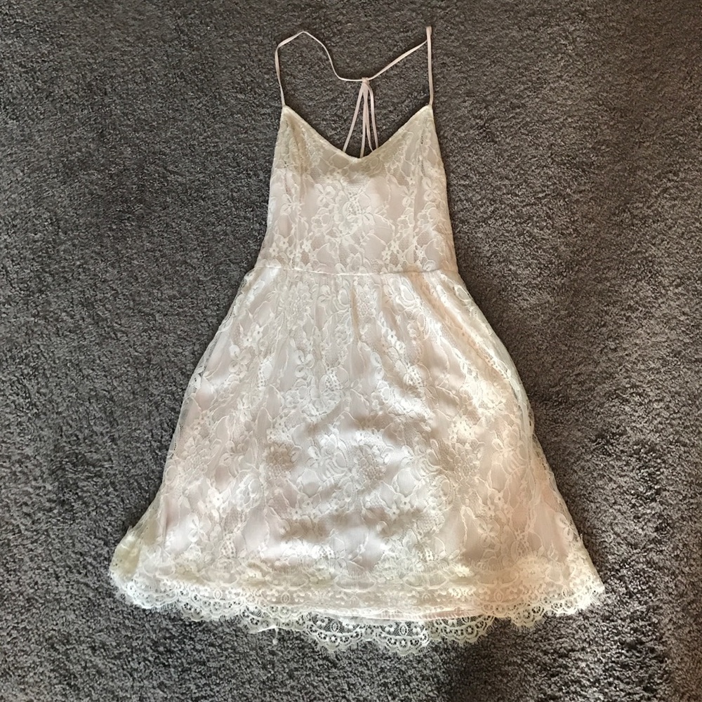 Light pink lace dress