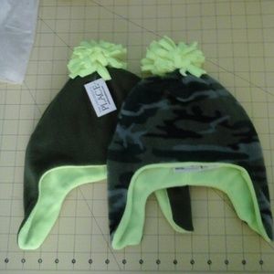 BRAND NEW Children's Place Fleece Hat Bundle Green