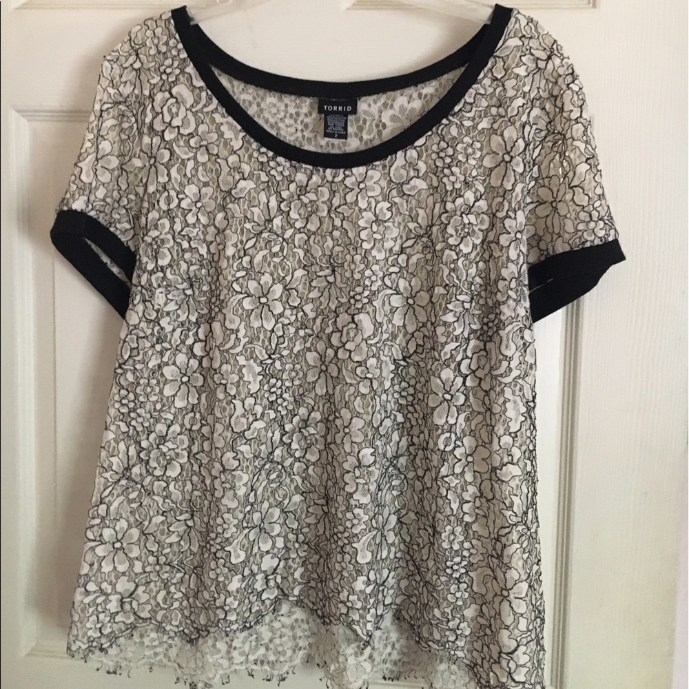 Crochet blouse plus size