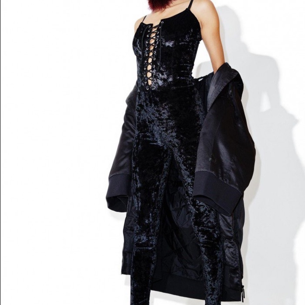 Velvet jumpsuit