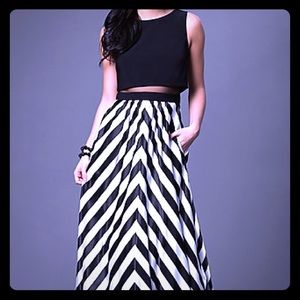 Betsy&Adam black and blue gown