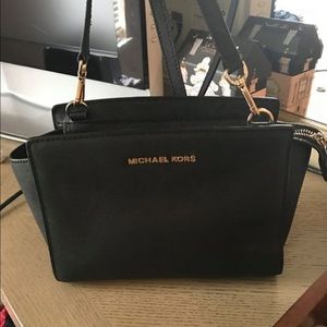Authentic Michael Kors crossbody black bag