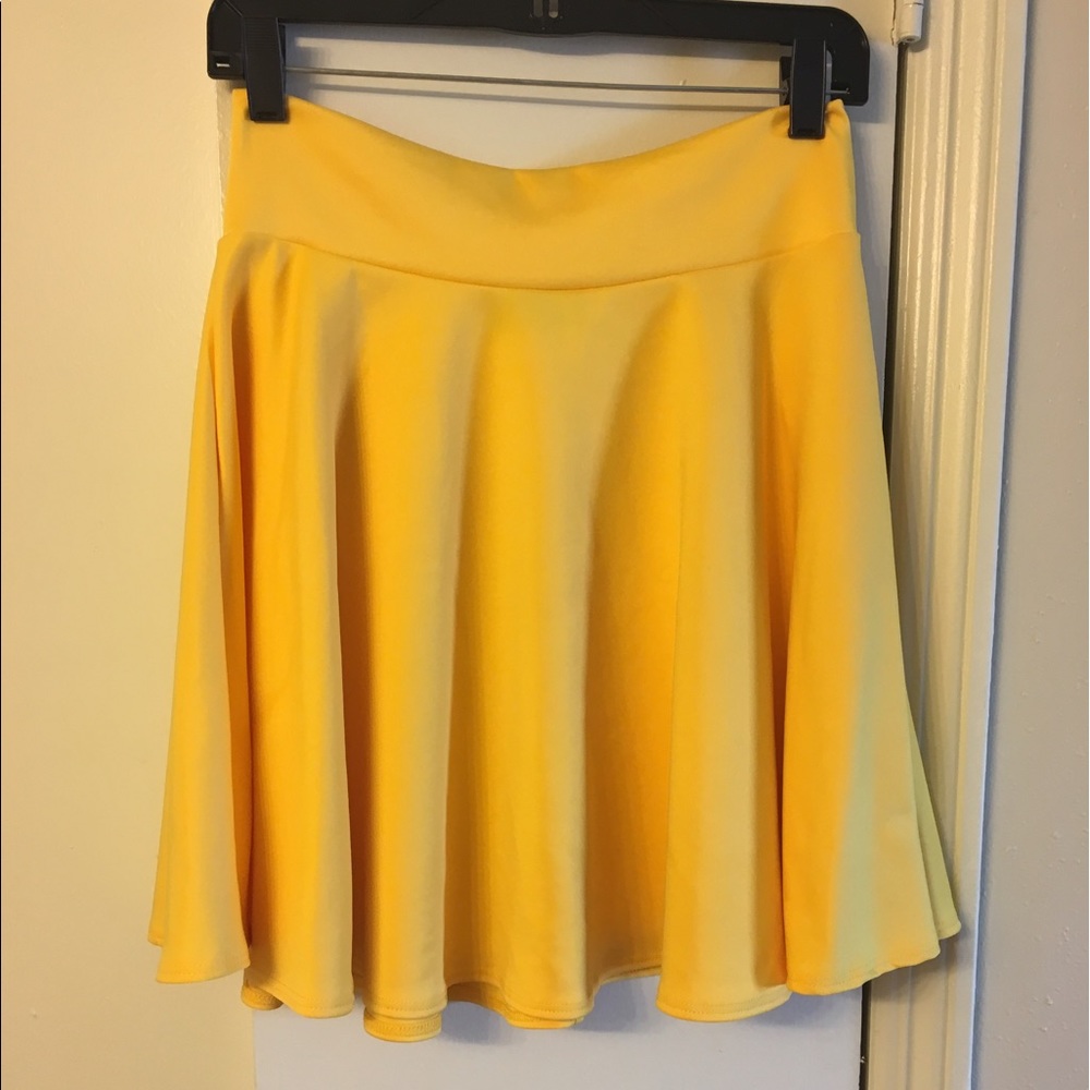 Sunshine Yellow Circle Skirt