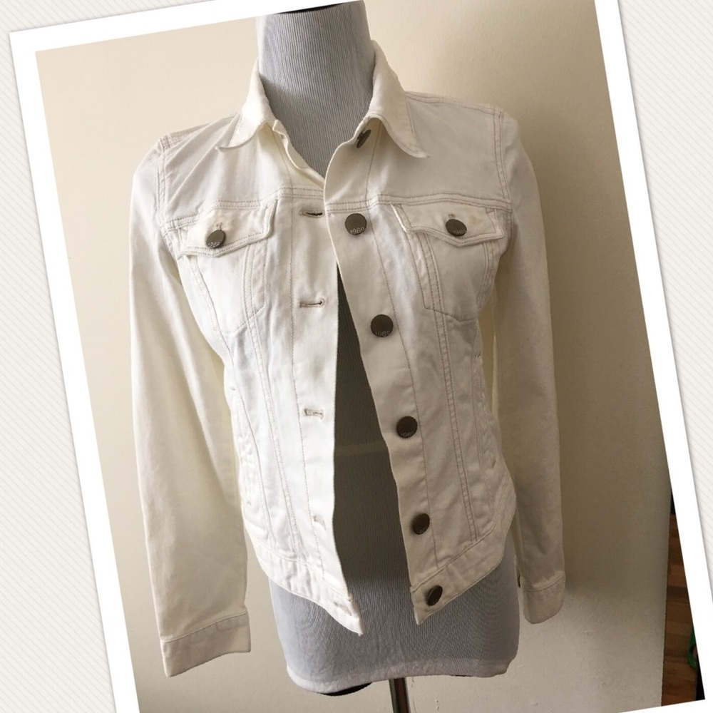 Gap White 1969 Denim Jacket