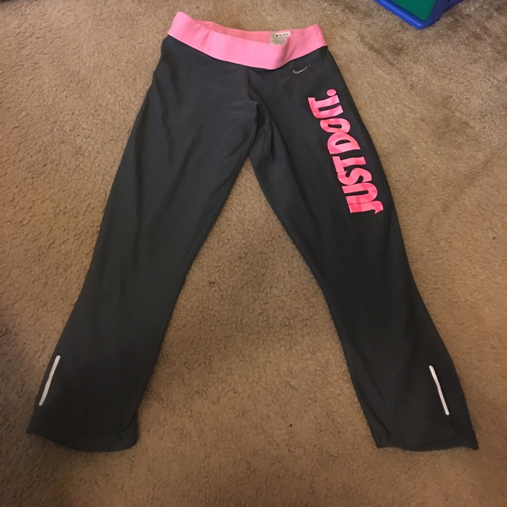 NIKE Dri Fit Grey and Pink leggings