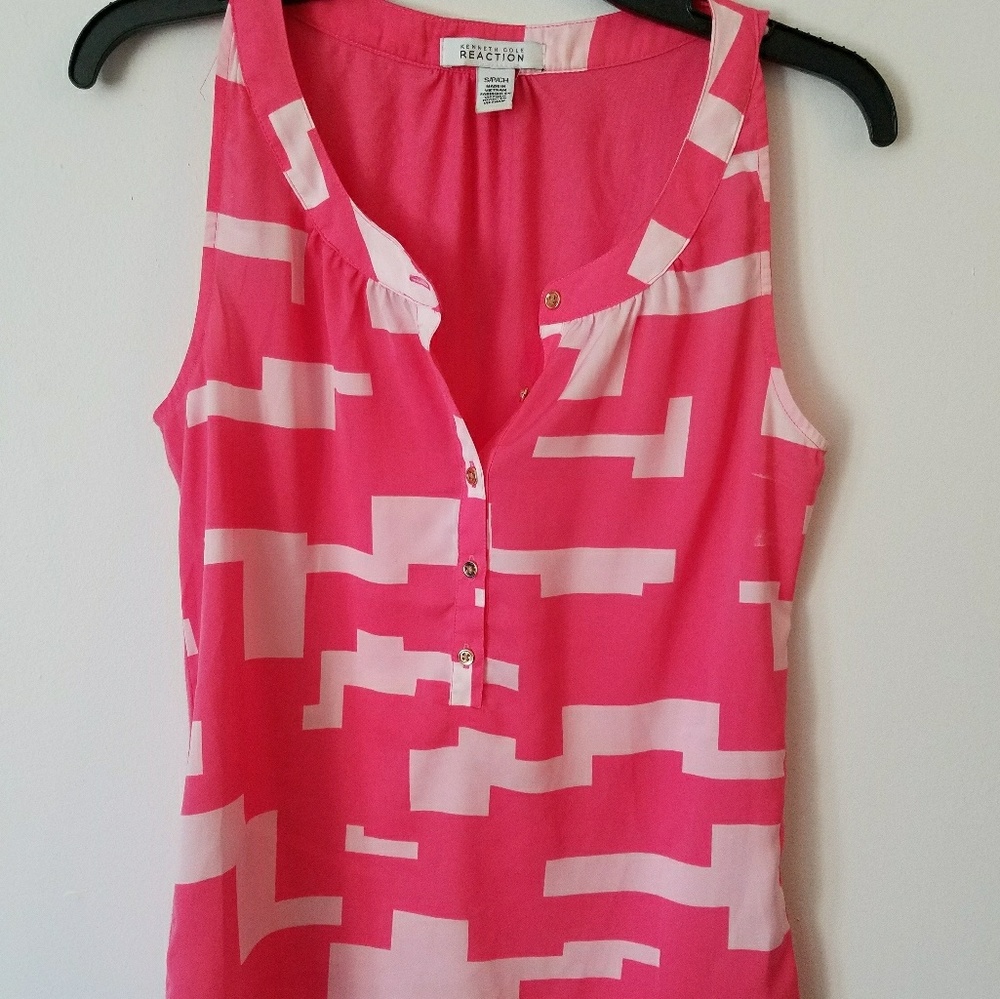 Pink Kenneth Cole sleeveless top