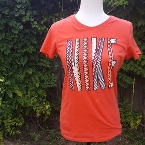 Nike Tribal Coral Slim Fit Athletic Top M
