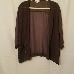 Urban Outfitter Olive green open 3/4 sleeve blouse