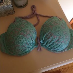 Blue and purple lace gorgeous push up swim 36DD