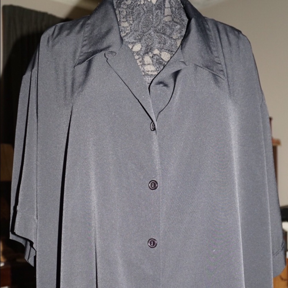 Maggie Barnes Button Down SS Top