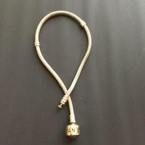 Silver charm bracelet