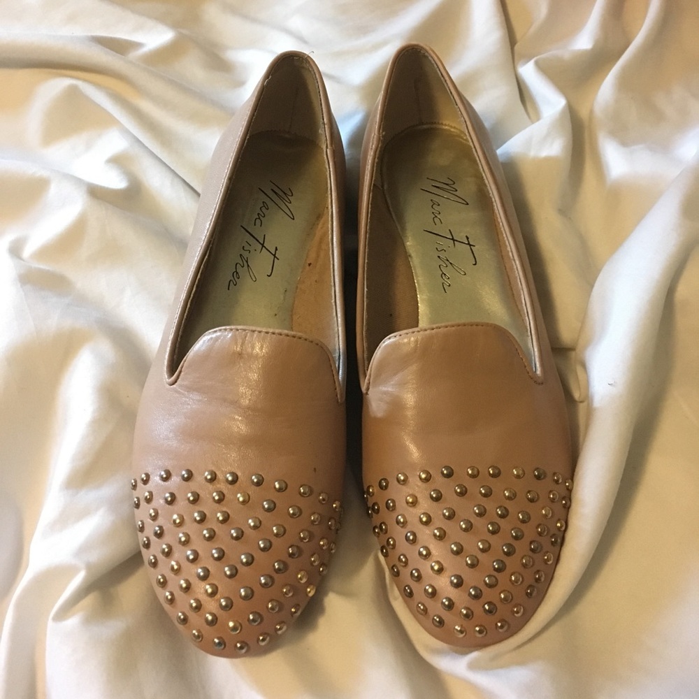 Marc Fisher Leather Studded Shoes