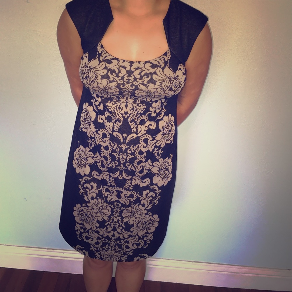 Little black dress with lacey design