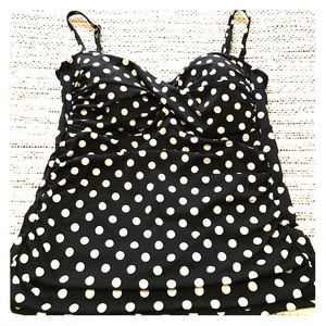 Polka dot tankini top
