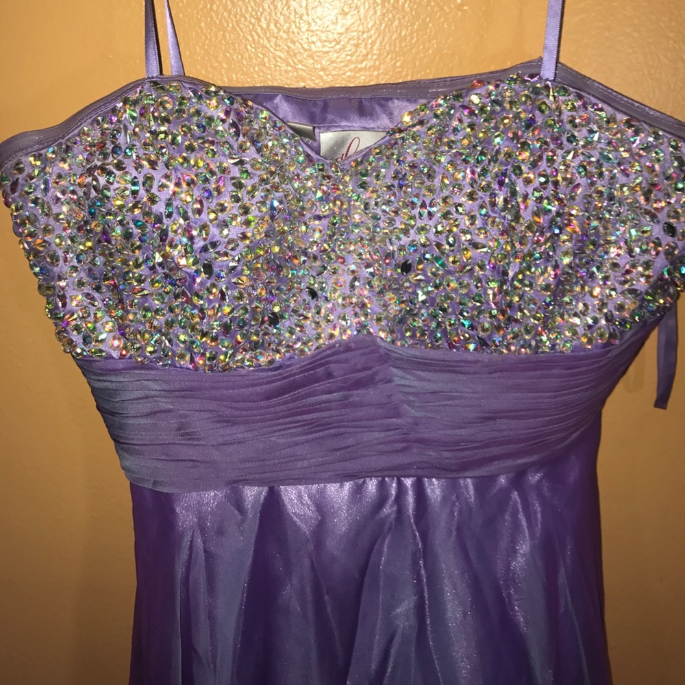 Strapless  Lavender Dress