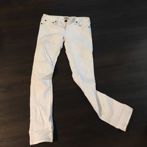 Free People white jeans