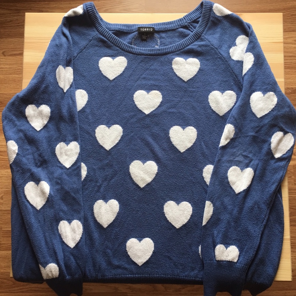 Torrid Heart Print Sweater
