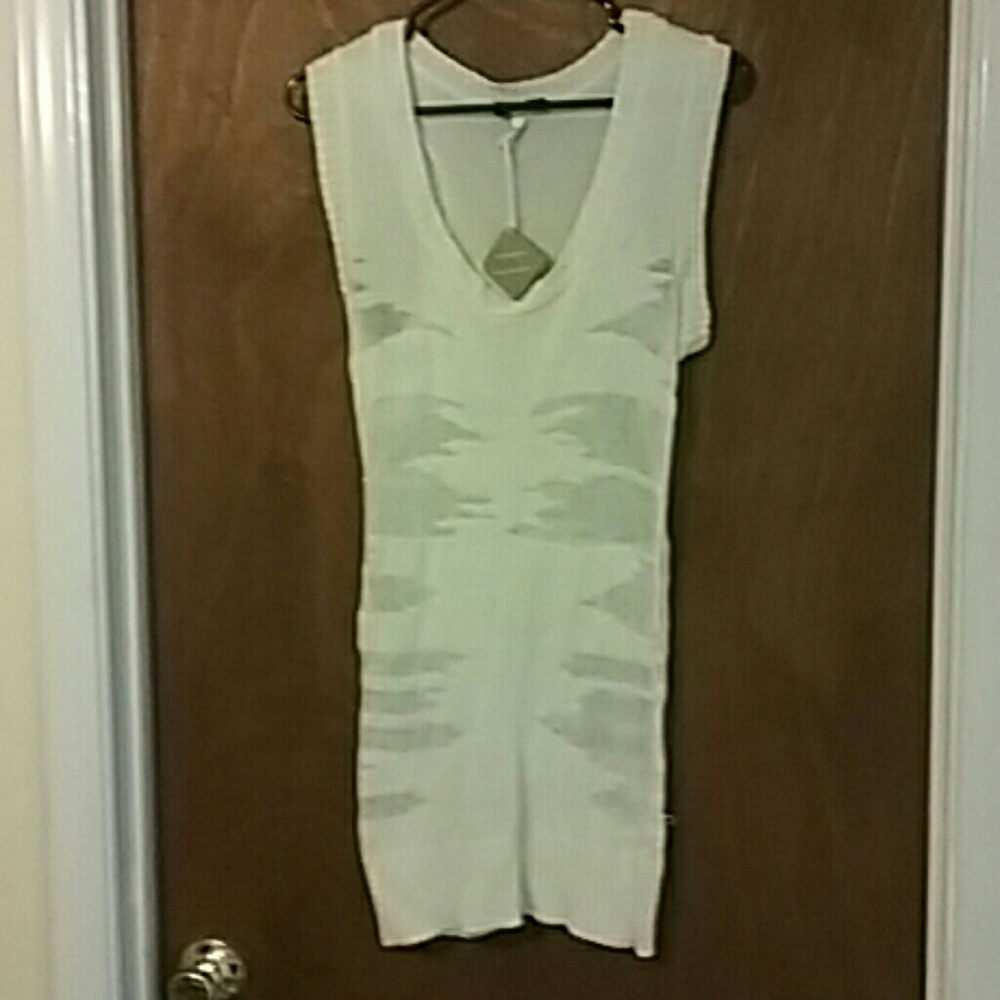 Distressed tunic/ mini dress.