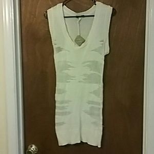 Distressed tunic/ mini dress.