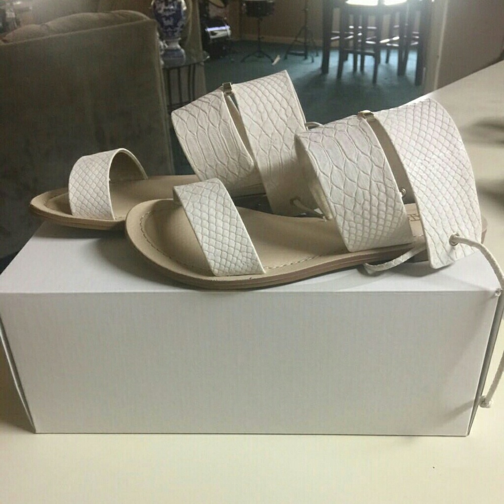 Optic White Sandal
