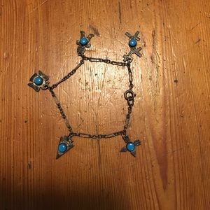 Vintage sterling silver charm bracelet