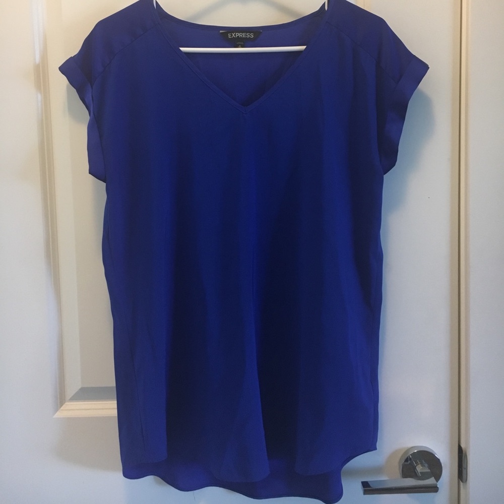 Royal blue blouse