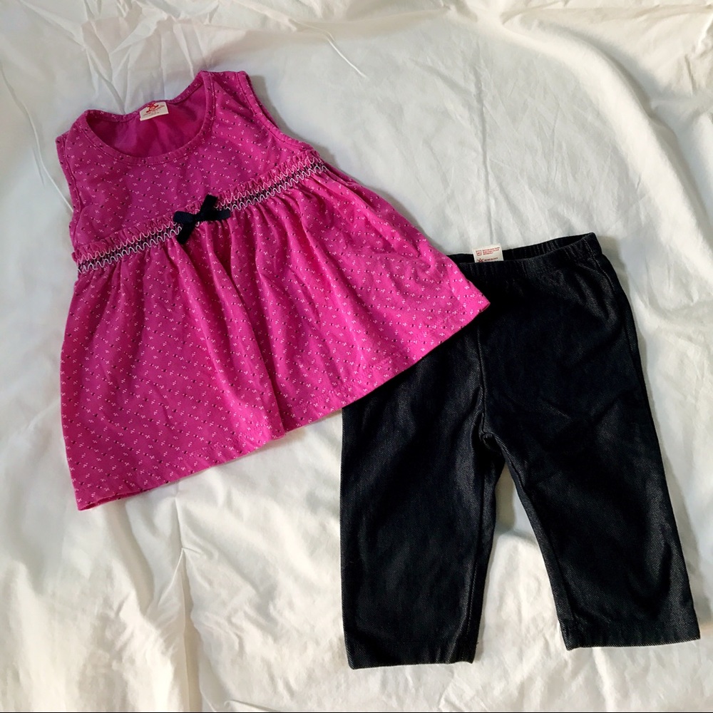 Girls top and bottom outfit by Tiny Button London